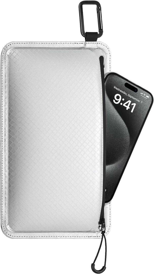 OUTXE Thermal Phone Case for Any Phone- Enhances Battery Life 4X in Extreme Hot and Cold Weather- Cooling Insulating Cell Phone Pouch for Hiking, Skiing, Snowboarding, Adventure- Waterproof- Large