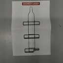 Shower Caddy Hanging Bathroom Organizer: Over Head Adjustable Rack for Tall Showerhead - Extra Large Storage Shelf for Big Shampoo Bottles with Soap Holder