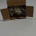 ENJOYBASICS No Drill Curtain Rods for Window 28 to 60 Inches, 5/8 Inch Diameter Renter Friendly Drapery Rod with Adhesive Brackets without Drilling, Adjustable from 27 to 65 Inches, Gold