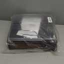 Vinyl Record Player Turntable with Built-in Bluetooth Receiver & 2 Stereo Speakers, 3 Speed 3 Size Portable Retro Record Player for Entertainment and Home Decoration (Brown)