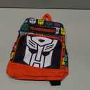 Transformers Mini Backpack - 10" Exclusive Woven Small Backpack with Front Pocket and Bookmark Bundle | Adjusts to Fit Adults, Teens, Boys, Kids