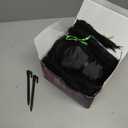 Halloween Spider Web Lights 550 LED Lighted Spider Web 16.4Ft Giant Halloween Decorations Light up with 8 Lighting Modes Waterproof & Timer for Indoor Outdoor House Haunted Yard Decor, Orange & Purple