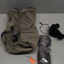 Inflatable Foot Rest Pillow for Travel - Adjustable Height Flight Foot Rest with Eye Mask and Earplugs for Kids & Adults on Airplane, Car, Train, Office, and Home (Gray, 1 PCS)