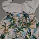 Tiny Cutey Toddler Baby Girl Clothes Ruffle Crop Top +Boho Floral Skirt Summer Dress Outfit Two Piece Set (White Top+full Coconut Tree Skirt) Size 140