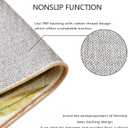 RoomTalks Mid Century Modern Washable Rug, Boho Cute Aesthetic 6x9 Area Rugs for Bedroom Dining Living Room Kitchen, Abstract Tropical Leaves Non Slip Thin Indoor Entryway Rug Accent Floor Carpet