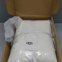 UGG Euphoria Faux Fur Throw Blanket, Warm Fluffy Throw for Couch or Bed, Luxury Bedroom Decor, Fluffy Blankets, Machine Washable, 50-inch x 70-inch, White Snow