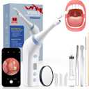 Electronic Tonsil Stone Remover with Camera, Tonsil Stone Removal Kit, 3 Suction Levels, Tonsil Stone Vacuum, Oral Care for Mouth Health, USB Rechargeable