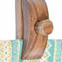 YOUSOME 4 Tapestry Hangers for Fabric Wall Hangings – Quilt Hanger for Wall for Display – Rug Hangers for Walls - Wooden Quilt Display - Set of 4 Holders for Tapestries – Dark Brown Acacia Wood