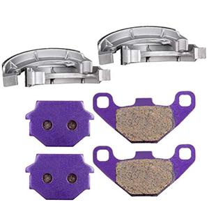 OCPTY Brake Pads & Brake Shoes Front and Rear 706 FA67 Fits for Kawasaki Bayou 300 1997 1998 1999 2000 2001 2002 2003 2004 4 Pairs Brake Pads
