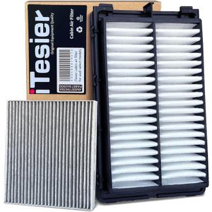 Engine Cabin Air Filter kit for Tucson/Santa Cruz(2022-2025),Sportage(2023-2025),Sorento/Santa Fe(2021-2025),Sonata (2020-2025),NOT FOR HYBRID