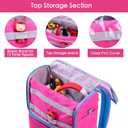Tonies Backpack Carrying Case | Travel Storage Bag for Tonie box 2, Charger, Headphone (Rosy/Pink)