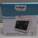 Weather Station Wireless Indoor Outdoor, Thermometer Wireless with Remote Sensor, Home Weather Station, Color Display Digital Weather Forecast, Humidity, Atomic Clock, Air Pressure for Home