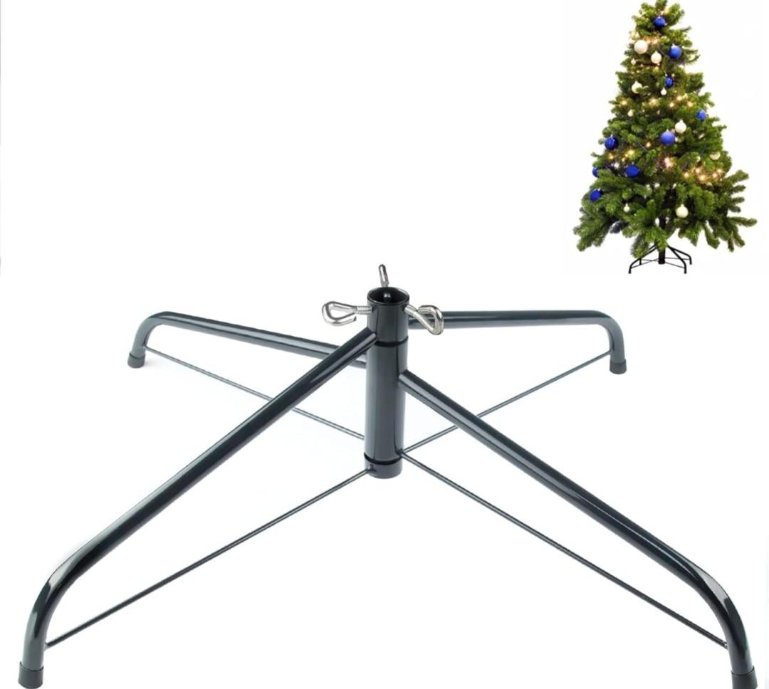 MNKXL 24 Inch Christmas Tree Stand for 4 to 10ft Christmas Trees,fits 1.3 inch Pole,Folding Christmas Tree Stand