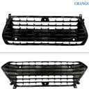 Front Bumper Grille Fit for Toyota Grand Highlander 2024 2025 2026, Bright Black Lower Grille Replacement, OEM 53112-0E330 53112-0E340, HD25D04-1