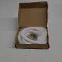 MECCANIXITY Universal Air Conditioner Drain Hose Multiple Size Connector 20-30mm ID 3.3ft with Clamp for AC Units Washing Machine Faucet, White Pack of 2