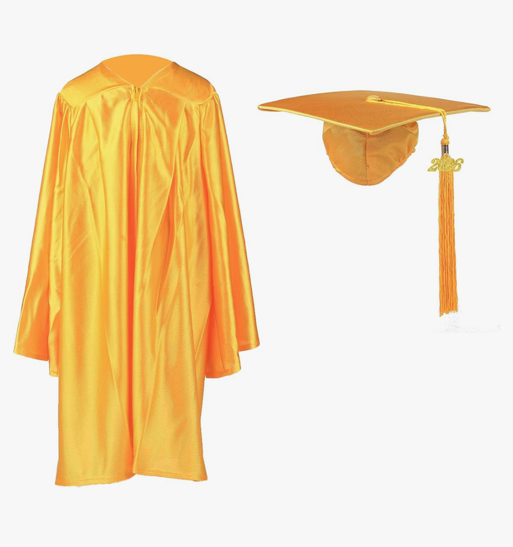 Shiny Kindergarten Graduation Cap and Gown Set 2025 30"