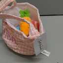 Easter Basket Gift Stuffed Baskets Toys,5 Pack Easter Egg Carrot Plush Toys,Baby Gift Baskets Egg Hunt Toy Easter Party for Baby Toddler Kids (Pink Basket)