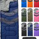 MalloMe Sleeping Bags for Adults Cold Weather & Warm - Backpacking Camping Sleeping Bag for Kids 10-12, Girls, Boys - Lightweight Compact Camping Essentials Gear Accessories Hiking Sleep Must Haves