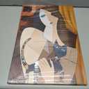 Picasso Style Woman with Cat Wall Art – Abstract Cubist Canvas Painting – Modern Home Décor Wall Art Prints – Gallery Wrapped Canvas Picture for Living Room Bedroom Office – 16x24