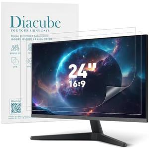 Diacube 2-PACK 24 Inch DIAGONAL 16:9 Computer Blue Light Blocking Screen Protector for Widescreen Desktop PC LED Monitor and Laptop - Eye Protection | Anti-UV | Anti-Glare