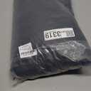 MIULEE Microfiber Bathroom Rugs and Mats Sets 2 Pieces Extra Thick Non Slip Bath Mat Absorbent Soft Shaggy Washable Quick Dry Rug for Bath Room Floor Restroom, 16"x24"+20"x30", Black