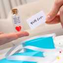 Anniversary Present for Her & Him, Romantic Gift to Boyfriend & Girlfriend, Message in Bottle I Love You Gifts Wife Husband ((01) Heart - You're Still the Best Decision I Ever Made, In Teal Gift Box)