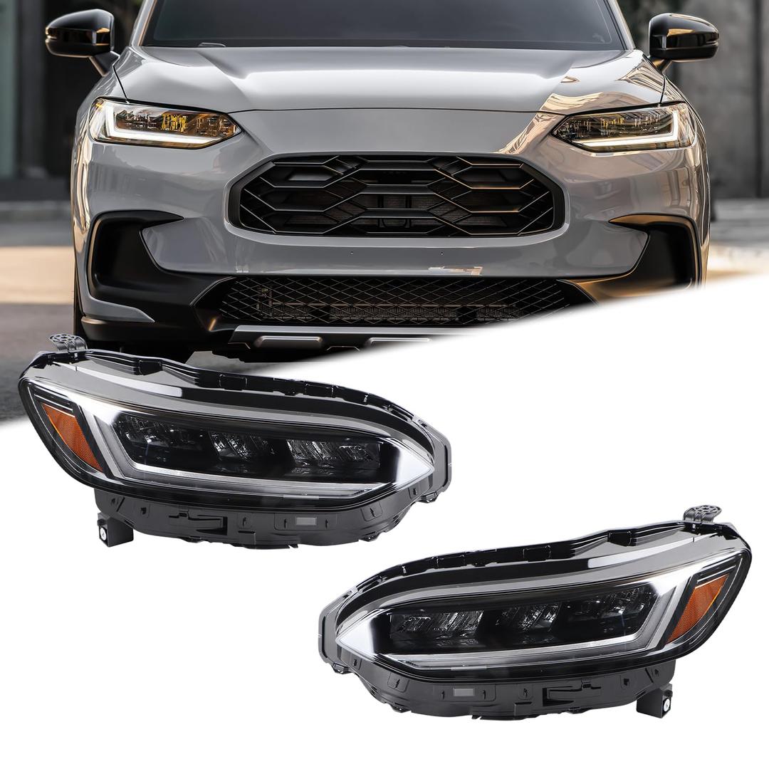 Duolctarms LED Headlight Headlamp Assembly Compatible for 2023-2025 Honda HR-V Right Passenger Side 331503W0A02