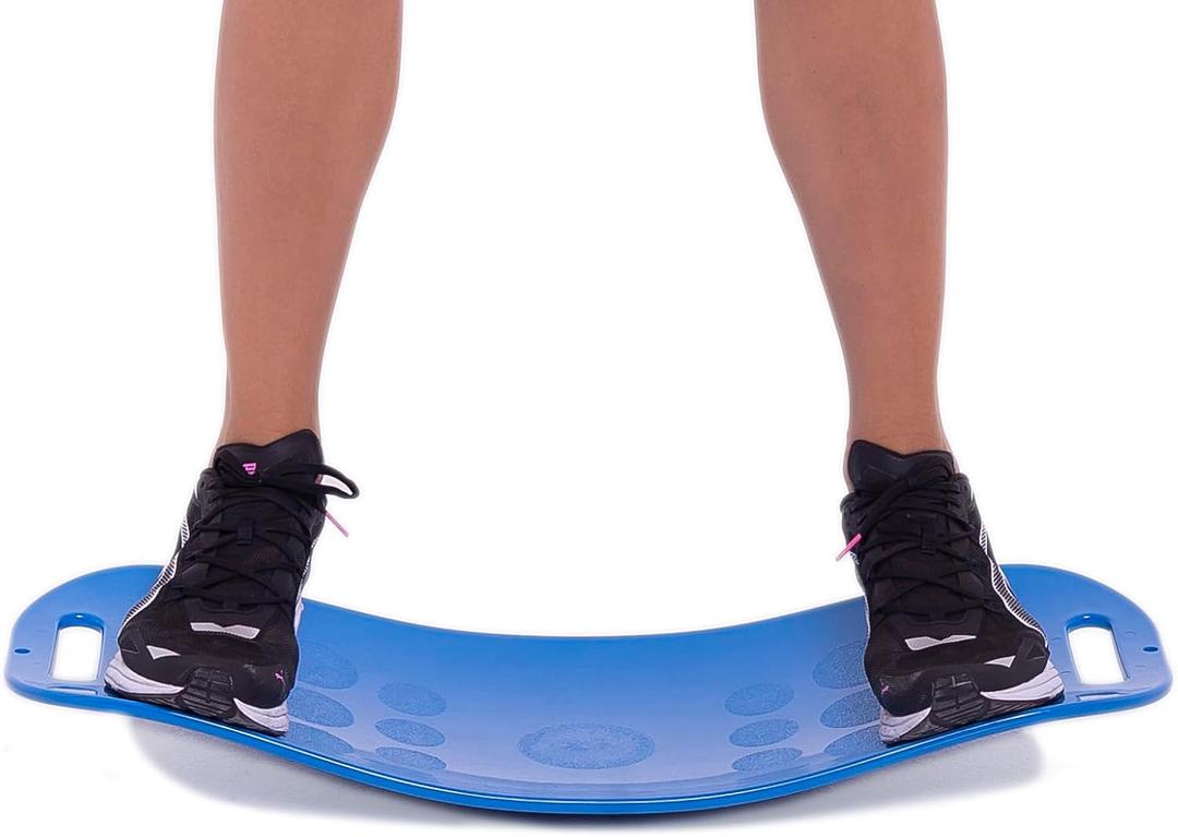 Balance Boards Yoga, Fitness Board, Workout Balance Board Sports, Twist Board for Workout, Gym Sports, Balancing Exercises, Dancers, Stability Training Twisting, Exercise Abs Arms Legs,Blue, 65.5x11 inches