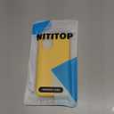 NITITOP Compatible with iPhone 12 Case Cute Aesthetic for Women Girl Trendy Slim Fit TPU Silicone Shockproof Full Camera Protection Cover - Yellow