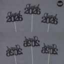 3 x 10 PCS Graduation Class Centerpieces Black Class of 2026 Graduation Centerpieces, 2026 Centerpieces for Tables Cake Toppers