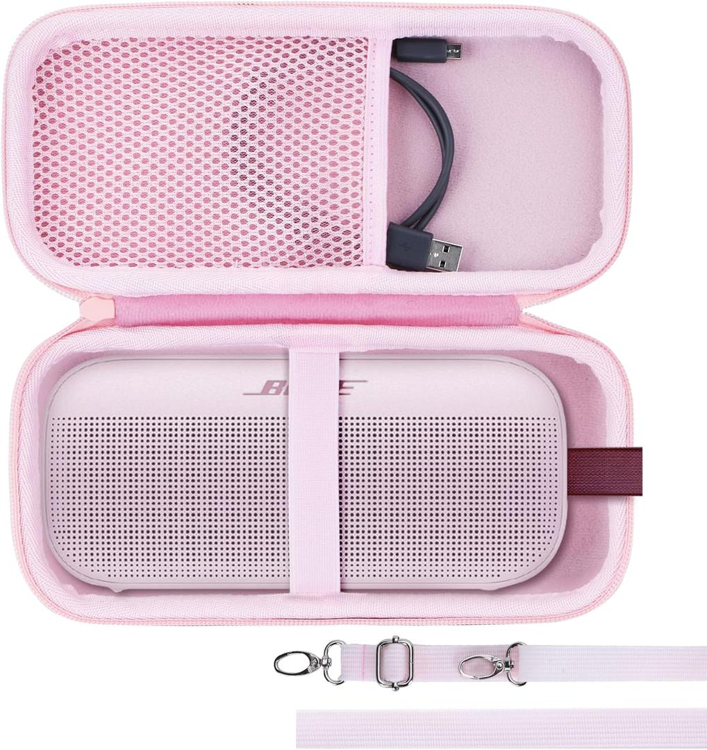 Hard Case Compatible with Bose SoundLink Flex 2nd Gen/Bose SoundLink Flex Portable Speaker, Petal Pink Case