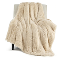 Bedsure GentleSoft Fluffy Beige Throw Blanket for Bed, Faux Fur Gifts Beige Decor Light Tan Khaki Blanket Neutral Decoration for Home, Soft Cozy Fuzzy Plush Thick Warm Sherpa Fleece Cute Stuff, 50x60