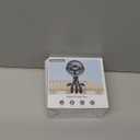 Mini Portable Stroller Fan for Travel,360 Rotation,4-Speed LED Night Light Clip on Fans Operated by Rechargeable Battery, Cordless Fan with Tripod Car Seat Baby Pram (White)