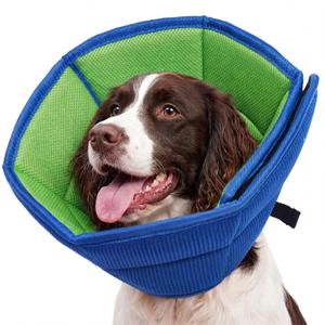 Allroaring Dog Cone for Large Dogs After Surgery, Soft Cone Collar Blue L