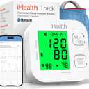 iHealth Track Smart Upper Arm Blood Pressure Monitor with Wide Range Cuff That fits Standard to Large Adult Arms, Bluetooth Compatible for iOS & Android Devices