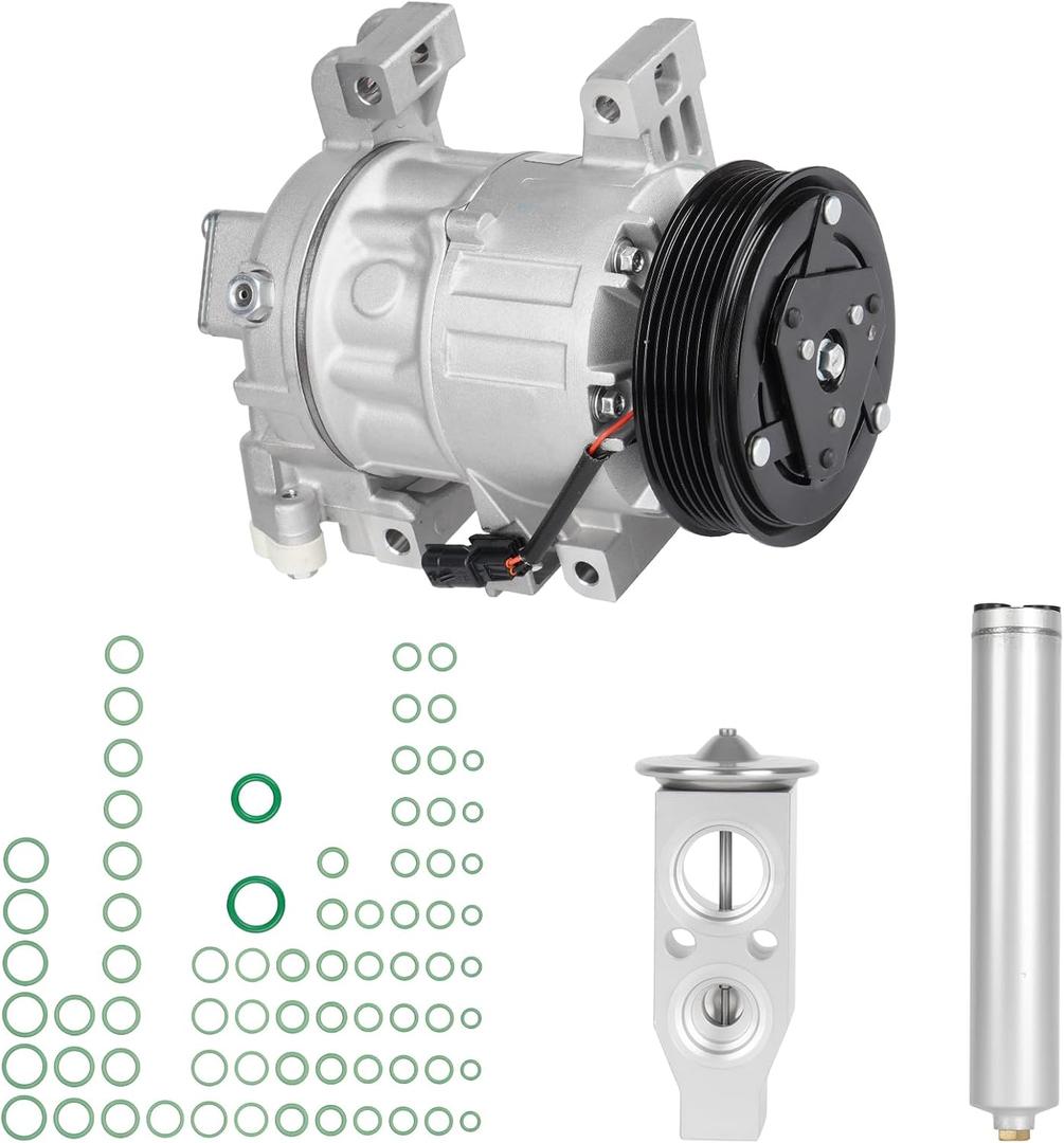 New AC Compressor with Clutch and Component Kit for Nissan Altima 2013 2014 2015 2016 2017 2018 2.5L (NOT for SL, SV Trims) 140919 140919NC 2022517