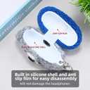 Plush Earbuds Case Cover Compatible with Beats Solo Buds Cartoon Cute Headphone Cases (HBG+Dark Blue,for Beats Solo Buds)
