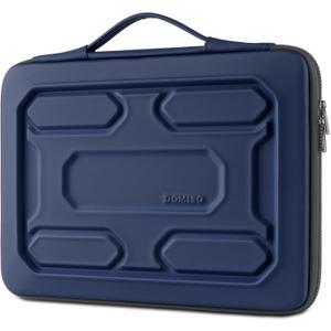 DOMISO 17 inch Laptop Sleeve with Handle Shockproof Waterproof EVA Protective Case for 17.3" ZBook Fury 17.3 G8/MSI GS73VR Stealth Pro/HP Envy 17/LG Gram 17"/ROG Strix GL702VS, Dark Blue