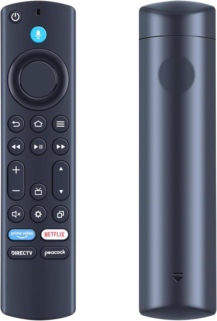 NS-RCFNA-21 Rev F Replacement Voice Remote Control for Insignia F20 Series F30 Series Smart TV NS-43F301NA23 NS-50F301NA23 NS-55F301NA23 with DirecTV Peacock Buttons