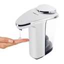 MEKOTRIN Automatic Soap Dispenser, Touchless Battery Operated Hand Soap&Dish Soap Dispenser, Sensor Liquid Soap Dispenser 17oz/500ml with Adjustable Output for Kitchen Sink Bathroom Commercial(Sliver)