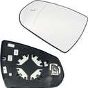 Left Driver Side Mirror Glass Heated With Blind Spot Without Auto Dimming Compatible with for 2010 2011 2012 2013 2014 2015 2016 CADILLAC SRX (Driver Blind Spot No-Anti-glare)