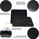 Yimiyaa Gel Seat Cushion, Double Thick Egg Gel Cushion for Pressure Pain Relief, Breathable Wheelchair Cushion Chair Pads for Car Seat Office Chair Black