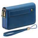 GAEKEAO Wallet for Women Clutch RFID Blocking Leather Wristlet Purse Large Capacity Credit Card Holder with Grip Hand Strap