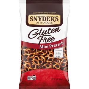 Snyder's of Hanover, Gluten Free Mini Pretzels, 8 Oz Bag (EXP 01/24/26)
