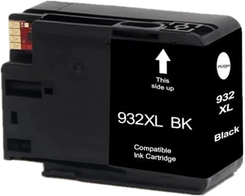 Compatible Ink Cartridge Repalce for HP 932 933 932XL 933XL Officejet 6100 6600 6700 7110 7610 7612 7510 7512 Printer(1BK)
