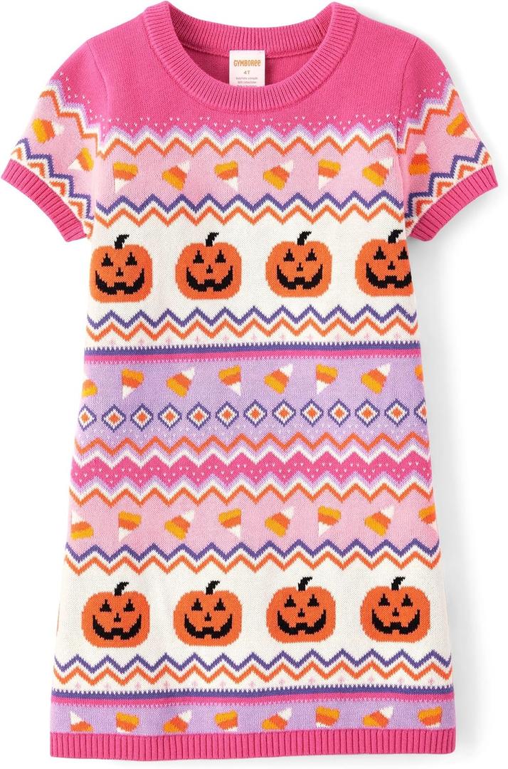 Gymboree Girls' and Toddler Short Sleeve Sweater Dress (Pink), Size 18-24M/M