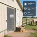 AUURIO Plastic Door Curtain, 80" Height x 36" Width x 0.08" Thickness, 6PCS Clear Smooth PVC Door Freezer Curtains Strips, Insulating Plastic Curtains for Doorways of Walk-in Cooler, Warehouse, Garage