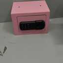 Small Fireproof Safe Box for Home Use, 0.3 Cu ft Mini Pink Safe and Fireproof Lock Box with Electronic Keypad, Fire Safe for Money, Jewelry, ID Documents