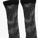 4 Pairs Of Black Mesh Arm Covers: Fingerless Fishnet Gloves For Women - Long & Short Fine Mesh Gloves - Steampunk Cosplay Accessories