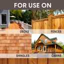 Ready Seal Exterior Wood Stain | Semi-Transparent Oil-Based Formula | Professional Grade Stain and Sealer in One | Ideal for Decks, Fences, Pergolas, Wood Siding & More | 5 Gallon | Natural Cedar